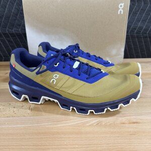 On Running Women's Cloudventure Trail Running Shoes 10 Bronze Yellow/Acai Blue